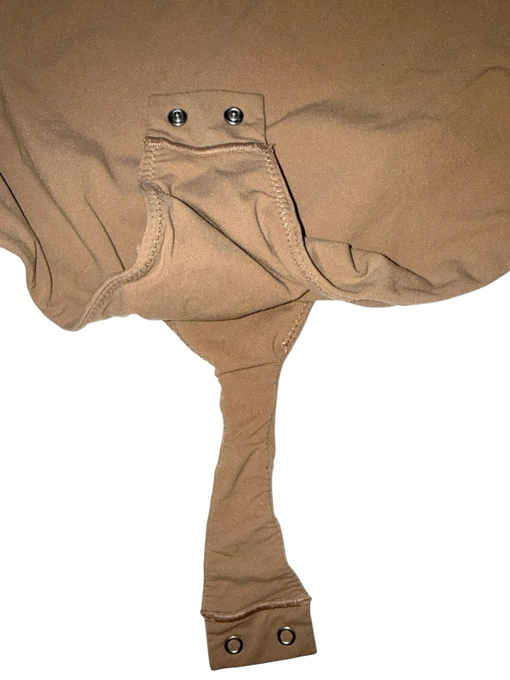 Skims Fits Everybody Long Sleeve Bodysuit Crewneck Nude Medium - Picture 3 of 4
